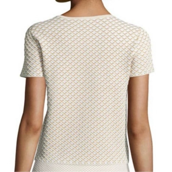 Theory Glossed Textured Boxy Top - Picture 2 of 5